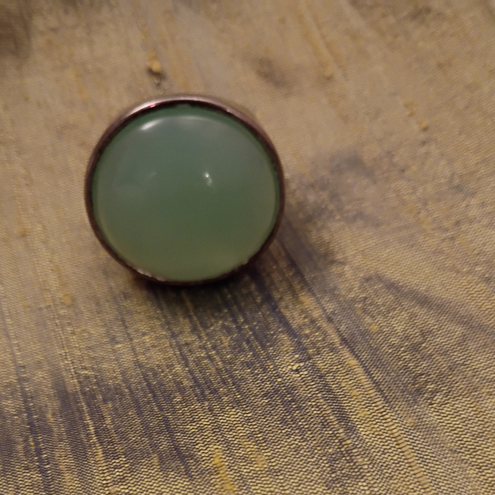 Statement Aqua Caribbean Stone Ring - image 1